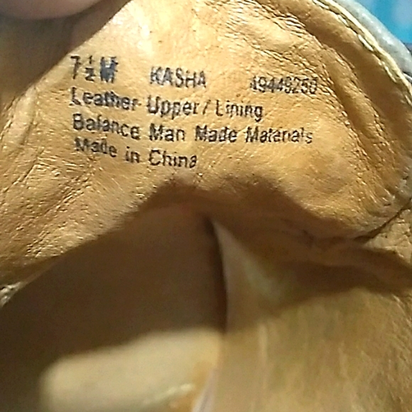 Anthropologie Naya Kasha Brown Leather Buckle Peep Toe High Heel Booties Sz 7.5M - Picture 3 of 15